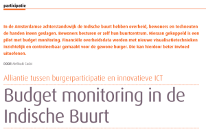 Cadat, Mellouki, Budget monitoring in de Indische Buurt. In: Sociaal Bestek, blz. 16-18, juni 2012.